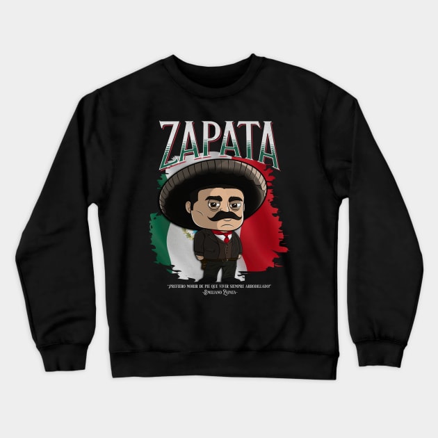 Custom Artwork Character Zapata Crewneck Sweatshirt by NUNEZ CREATIONS